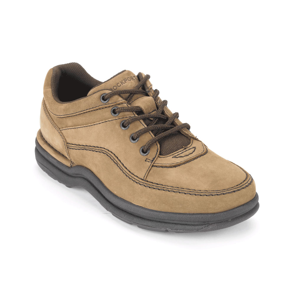 Rockport Joggesko Herre Khaki - World Tour Classic Shoe - GKHS10543